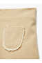Textured Skirt with Elastic Waist and Pocket Detail - 4