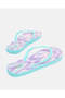 Women Blue Printed Flip Flops - 4