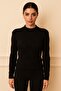 Half Fisherman Straw Pattern Knitwear Sweater-26K74089-Black-99