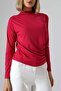 Sandy Turtleneck Ruched Detail Blouse – Comfortable & Elegant - 4