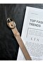 Eminent Long Ring Patterned Suede Women's Silver Buckle Belt Jacket Belt Dress Belt Trouser Belt - 3