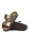 Sydney Cushion Buckle Bf Graceful Double Buckle Bronze Women's Slippers - 5