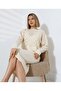 New Deux Women's Openwork Pinafore Sweater Dress Set - 3