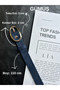 Eminent Long Ring Patterned Suede Women's Silver Buckle Belt Jacket Belt Dress Belt Trouser Belt - 4
