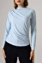 Sandy Turtleneck Ruched Detail Blouse – Comfortable & Elegant