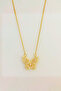 Zircon Stone Butterfly Steel Necklace - 5