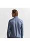Men's Navy Blue Regular Fit Button down Collar Oxford Shirt - 2