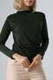 Sandy Turtleneck Ruched Detail Blouse – Comfortable & Elegant - 4