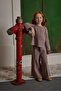 Silk Textured Knitwear Set Dark Lilac - 2
