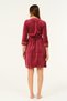 Cotton Velvet Dress with Zipper Pocket and Embroidery Detail - 4
