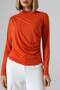 Sandy Turtleneck Ruched Detail Blouse – Comfortable & Elegant