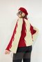 Women's Oversized Knitwear Sweater - Red Beige - 8