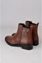 Seç 21895-1 Genuine Leather Women's Boots Brown - 5
