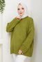 Women's Crew Neck Oversize Knitwear Sweater - 6