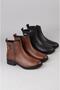 Seç 21895-1 Genuine Leather Women's Boots Black - 8