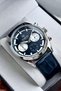 Guaranteed with Calendar Navy Blue Leather Cord Men's Wrist Watch with Bracelet Gift Hmnd8C2 - 2