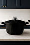 3119 Cast Iron Pot 24 cm Quartz Black