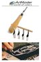 Linoleum Carving Set 7 Pieces 1 Pack Wooden Handle Linoleum Carving Cutting Knife Set 7 Pieces with 5 Blades Linoleum Bask - 3