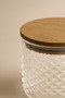 Siena- 4-Piece Glass Storage Container with Wooden Lid and Spoon Gift Set 375 Cc - 4