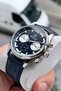 Guaranteed with Calendar Navy Blue Leather Cord Men's Wrist Watch with Bracelet Gift Hmnd8C2 - 4