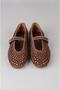Select 8666 Stone-Detail Special Production Genuine Leather Ballerinas Brown Suede - 3