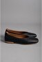 Select B107 Genuine Leather Women's Flat Shoes Black - 3