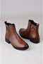 Seç 21895-1 Genuine Leather Women's Boots Brown - 7