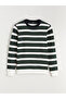 Sparkling Choices from Shining Store Zero Roba Collar Striped Men's Knitwear Sweater - 6