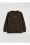 Lcw Comfort Printed Oversize Women's Thick Sweatshirt - 8