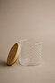 Siena- 4-Piece Glass Storage Container with Wooden Lid and Spoon Gift Set 375 Cc - 3