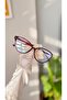 Cat Eye Cat Eye Bone Transparent Women Men Unisex Blue Light Protecting Screen Glasses Eyewear - 4