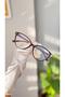 Cat Eye Cat Eye Bone Transparent Women Men Unisex Blue Light Protecting Screen Glasses Eyewear - 6