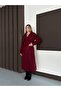 Women's Belted Lined Premium Imported Fabric Cape Coat - 4