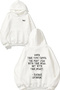 Ragnar Lothbrok Yazi Design Back Printed White Hooded Sweatshirt