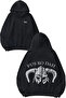 Fus Ro Dah Design Backpack Printed Black Hooded Sweatshirt