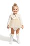 Baby Girl Romper Girls' Romper Birthday Party Wedding Dress Tulle Long Sleeve Romper - 4