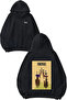 سترة One Piece All Shadow Design Back مطبوع باللون الأسود بغطاء رأس