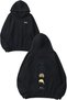Queen It's a Kind Magic Design Backpack Printed Black Hooded Sweatshirt