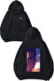 Attack on Titan Sad Design Backpack Printed Black Hooded Sweatshirt