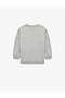 Kalp Printed Long Sleeve Crew Neck Cotton Fleece-Lined Sweatshirt - 2