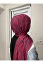 Patterned Silk Shawl Pd1 - Red - 2