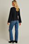 Women's Anthracite Gray Full Fit Jacket Front Tie-Up Spanish Sleeve Jacket - 3