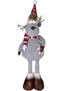 Christmas Ornament, Deer Figure, Gray - 18X60 cm