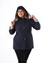 Plaid Quilted, Large Size Quilted, Waterproof Jacket, Seasonal Jacket, Navy Blue - 2