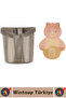 Hangable Easy Assembly Kitchen Bathroom Small Items Children's Room Organizer with Cute Bear Figure 2 Pieces - 2