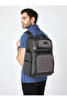 Black Men's Casual Backpack with Laptop Compartment and Zippered Interior Pocket 01Pc00300 - 2