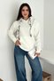 Women's Scarf Detailed Hooded Sweatshirt – Casual Charm - 2