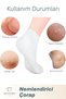 Silicone Moisturizing Heel Socks, Foot Care Socks White - 3