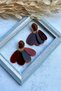 Burgundy Leaf Earrings I Mev'Art Collection - 5