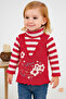 Girl's Knitwear Glitter Applique Embroidered Sweater - 2